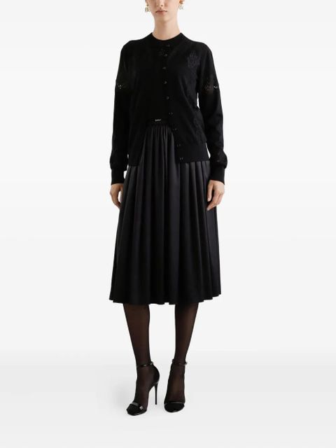 Dolce & Gabbana DNA lace-panel cardigan - Black - zdjęcie produktu nr 2