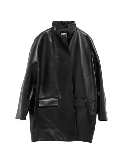 KHAITE Mura leather coat - Black - zdjęcie produktu nr 1