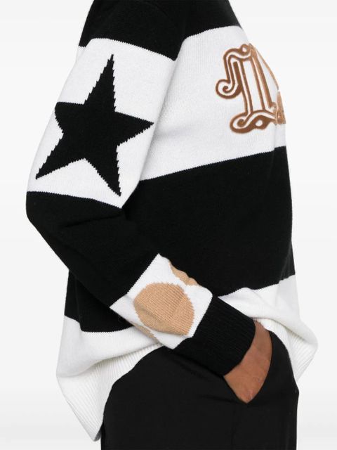 Max Mara flocked-motif knitted jumper - Black