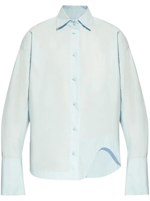 The Attico Eliza cotton shirt - Blue - zdjęcie produktu nr 1
