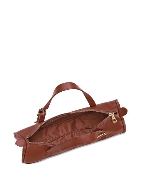 Longchamp L Looong buckle-strap shoulder bag - Brown