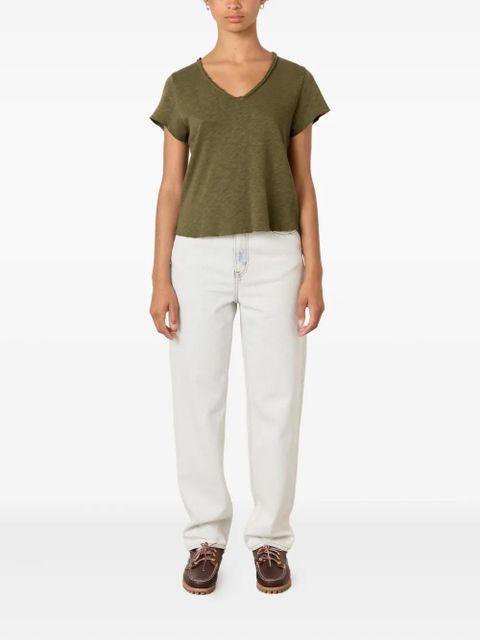 American Vintage Sonoma V-neck T-shirt - Green - zdjęcie produktu nr 2