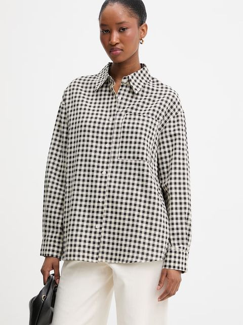 Answear.LAB koszula z dodatkiem lnu - zdjęcie produktu nr 1