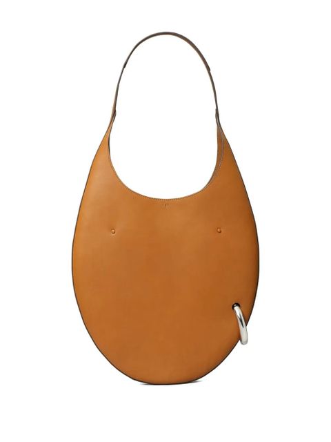 Tory Burch Pierced leather shoulder bag - Brown