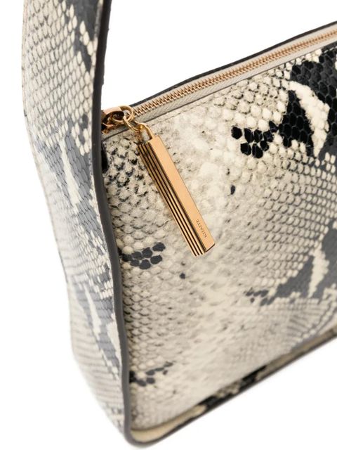 KHAITE Lori Squared snakeskin-effect shoulder bag - Neutrals