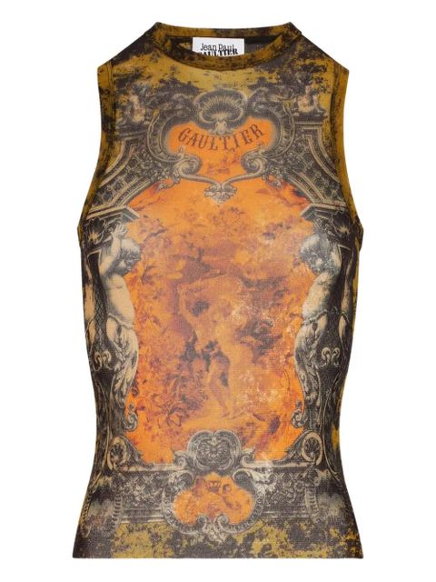 Jean Paul Gaultier Médaillon-print tank top - Orange - zdjęcie produktu nr 1