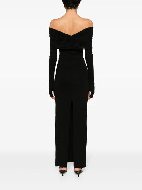 MANURÍ Amara Buckle 2.6 maxi dress - Black