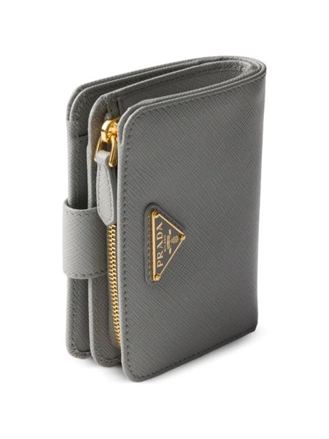 Prada small saffiano leather wallet - Grey