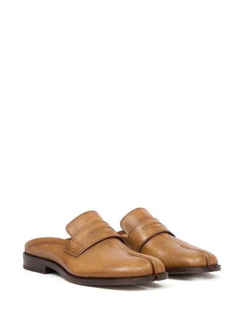 Maison Margiela Tabi City leather mules - Neutrals