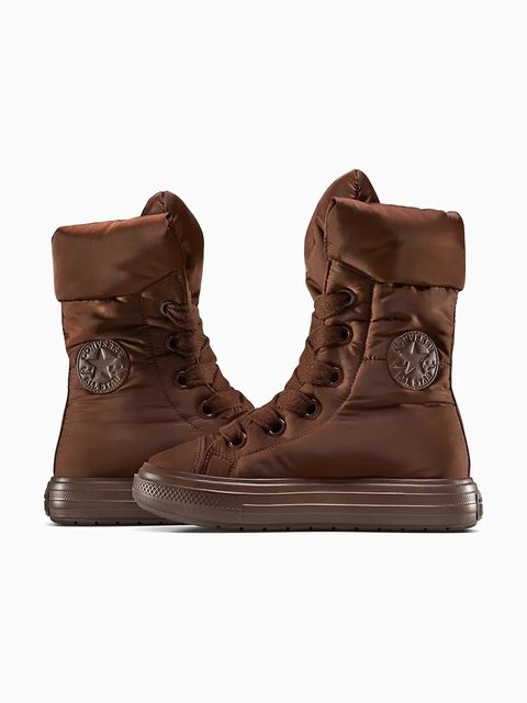 Converse śniegowce Chuck Taylor All Star Elements Boot kolor brązowy A13890C
