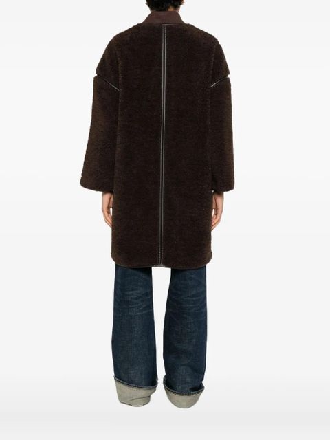 Ba&Sh Millie button-fastening coat - Brown