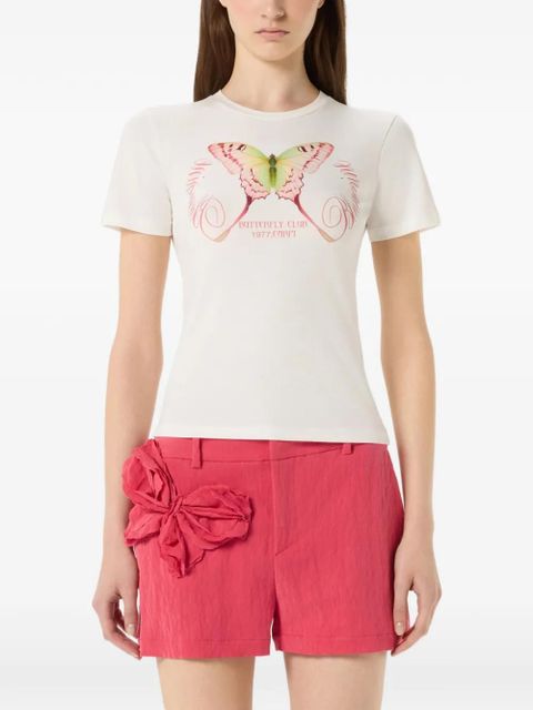 Blumarine butterfly-print T-shirt - White