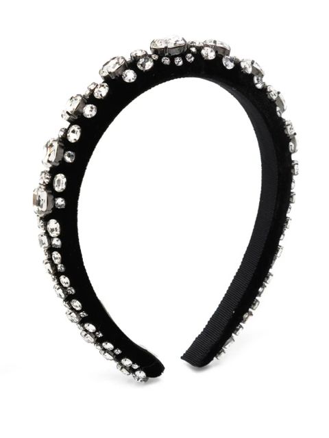 Jennifer Behr crystal-embellished headband - Black - zdjęcie produktu nr 1
