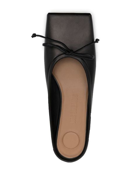 Jacquemus Les Ballets square-toe mules - Black