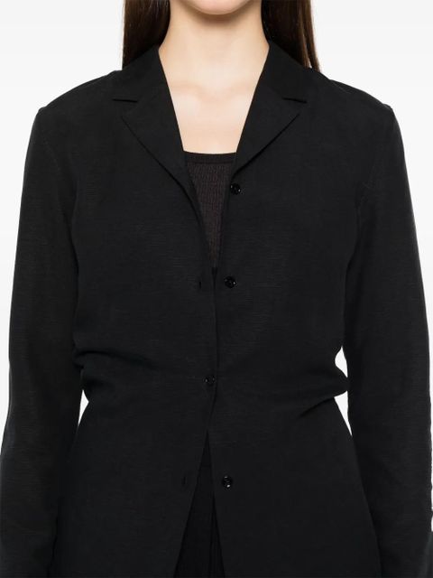 TOTEME notched-collar shirt - Black