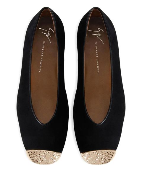 Giuseppe Zanotti Georgia suede ballet flats - Black