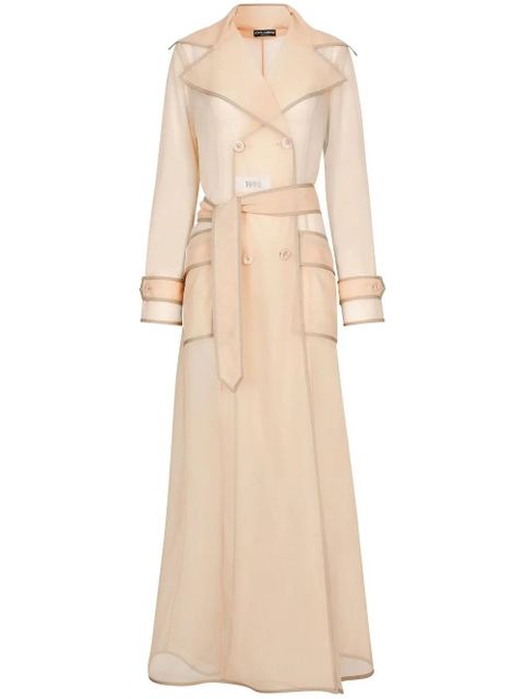 Dolce & Gabbana KIM DOLCE&GABBANA belted trench coat - Neutrals - zdjęcie produktu nr 1