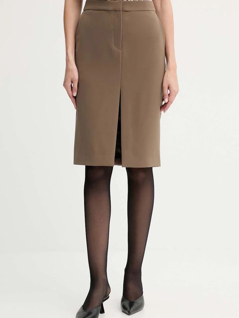 ISABELLE BLANCHE spódnica kolor zielony mini prosta IS25FW-G052-T001 - zdjęcie produktu nr 1