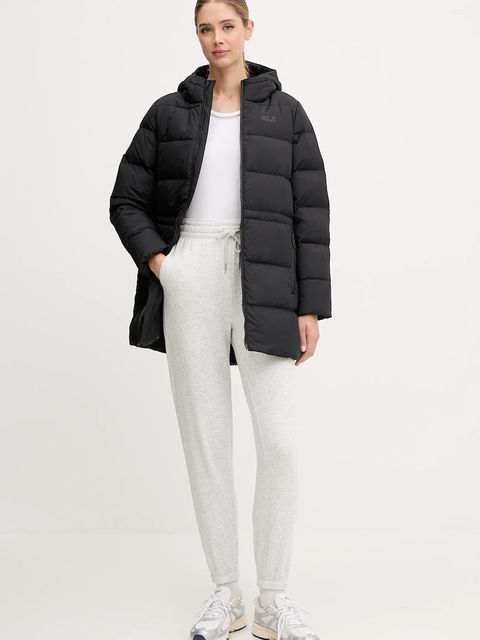 Jack Wolfskin kurtka puchowa FROZEN PALACE kolor czarny zimowa A65096
