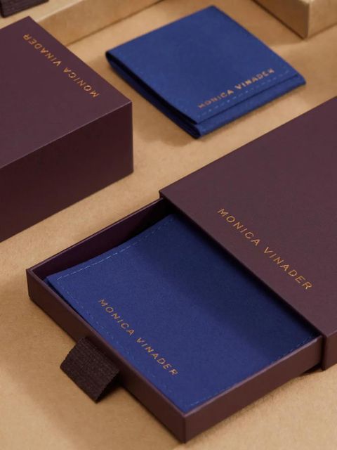 Monica Vinader Capri pearl stacking ring - Gold