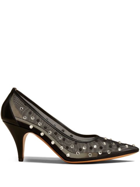 KHAITE The River 75mm mesh pumps - Black - zdjęcie produktu nr 1