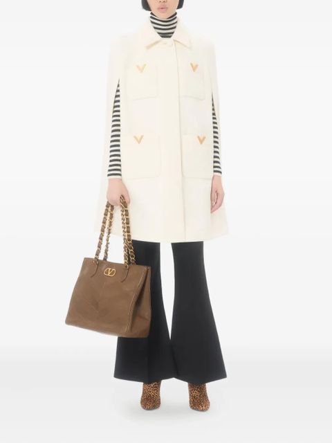 Valentino Garavani velvet cape - Neutrals