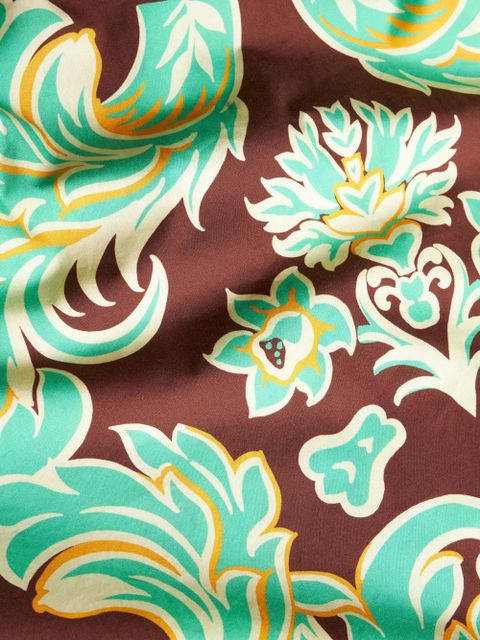 ETRO Venus-print cotton shirtdress - Green