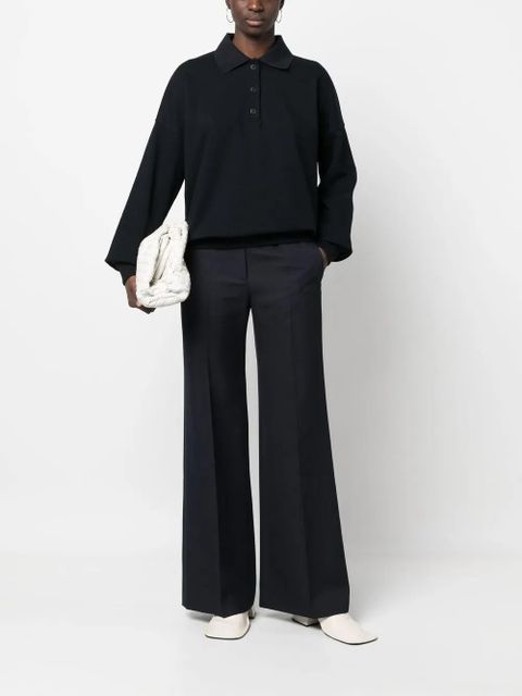 The Row long-sleeved polo jumper - Blue - zdjęcie produktu nr 2