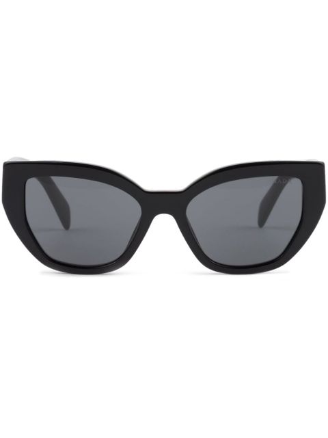 Prada Eyewear logo-print cat-eye sunglasses - Black - zdjęcie produktu nr 1