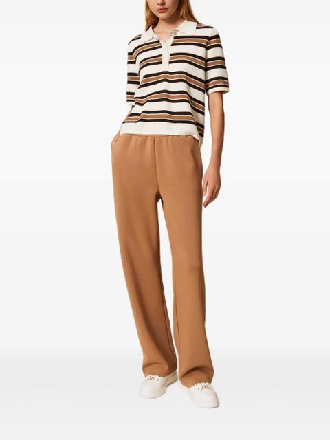 TWINSET Scuba side slant pockets trousers - Brown - zdjęcie produktu nr 2