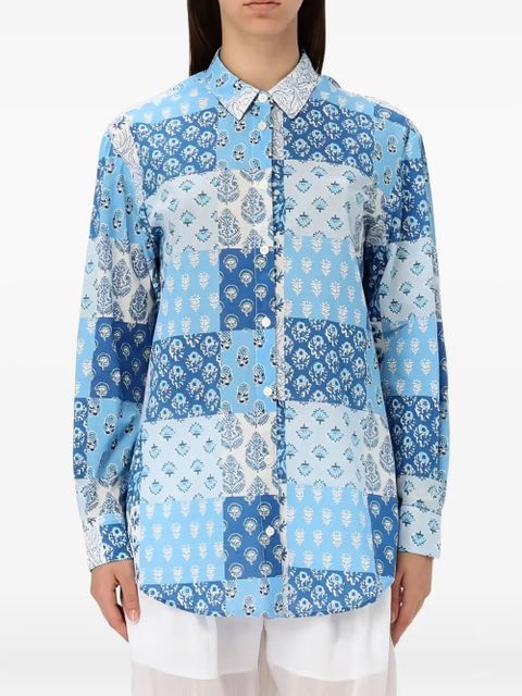 MC2 Saint Barth Brigitte patchwork floral shirt - Blue - zdjęcie produktu nr 1