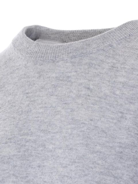 Zadig&Voltaire Cara leather-patch sweater - Grey