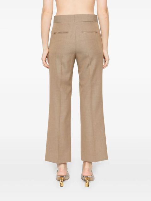 Victoria Beckham cropped flared trousers - Neutrals