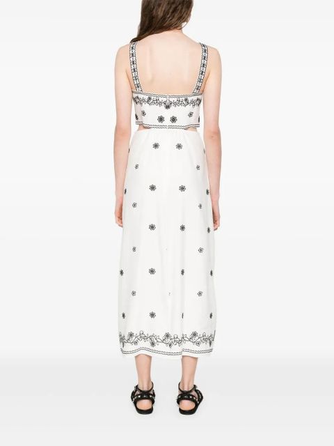 Maje embroidered cut-out maxi dress - White - zdjęcie produktu nr 2