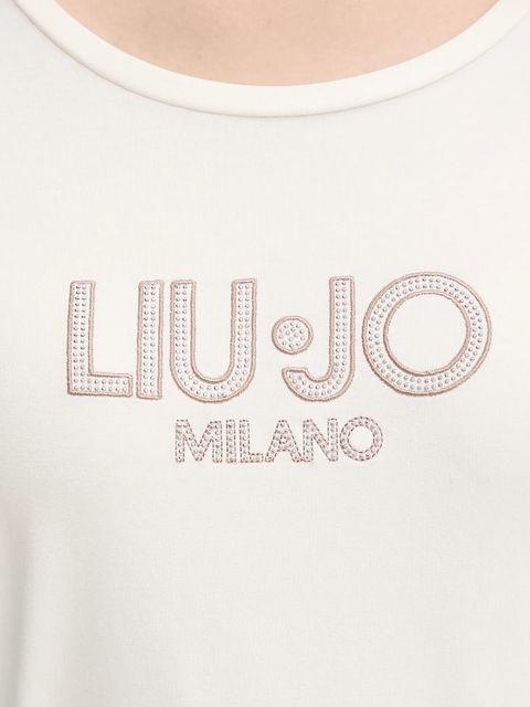 Liu Jo longsleeve kolor beżowy TF5169.JS003