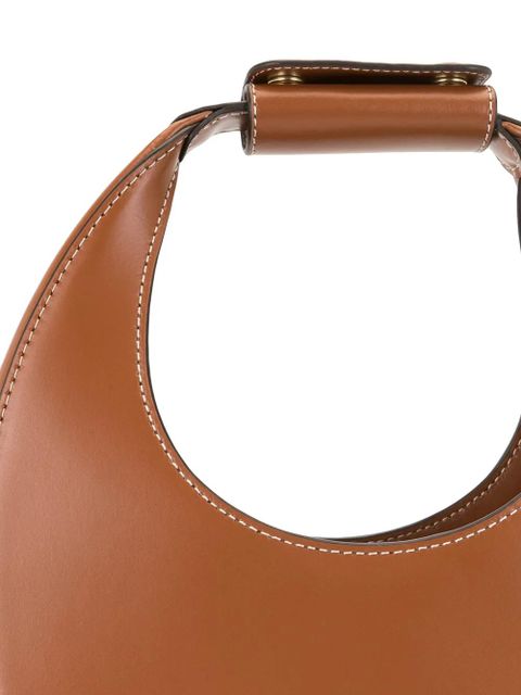 STAUD Moon small leather shoulder bag - Brown