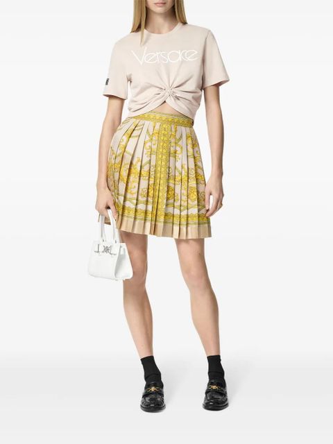 Versace Safety Pin cropped T-shirt - Neutrals