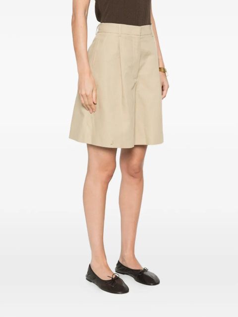 Weekend Max Mara Cuba pleated bermuda shorts - Neutrals