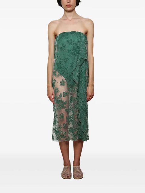 Christopher Esber floating lace dress - Green
