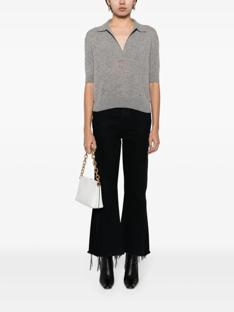 KHAITE Shrunken Jo cashmere top - Grey - zdjęcie produktu nr 2