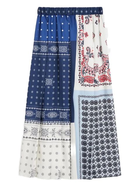 Weekend Max Mara Luna printed pleated midi skirt - Blue - zdjęcie produktu nr 1