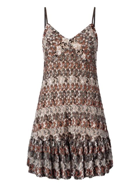 Missoni camouflage-pattern mini dress - Brown - zdjęcie produktu nr 1