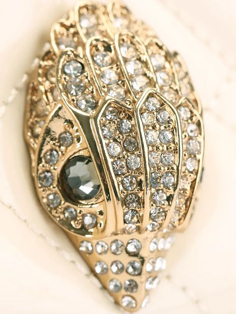 Kurt Geiger London torebka skórzana Kensington kolor beżowy 5021542309