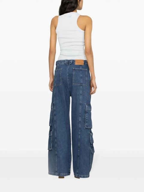 Axel Arigato Roam wide-leg cargo jeans - Blue