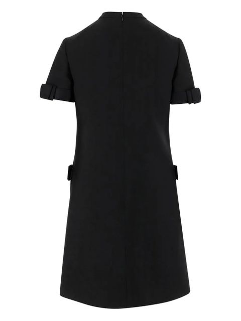 Valentino Garavani bow-detail pocket midi dress - Black - zdjęcie produktu nr 2