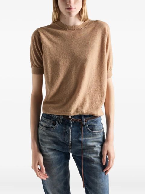 Prada cashmere crew-neck sweater - Neutrals - zdjęcie produktu nr 2