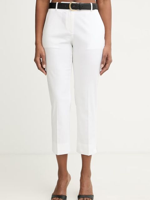 BOSS spodnie carrot damskie bawełniane z elastanem Tapria-Crop2 - zdjęcie produktu nr 1