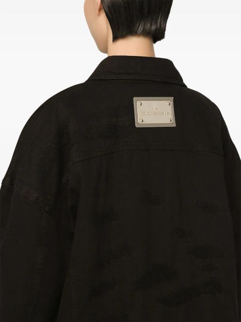 Dolce & Gabbana longline denim jacket - Black