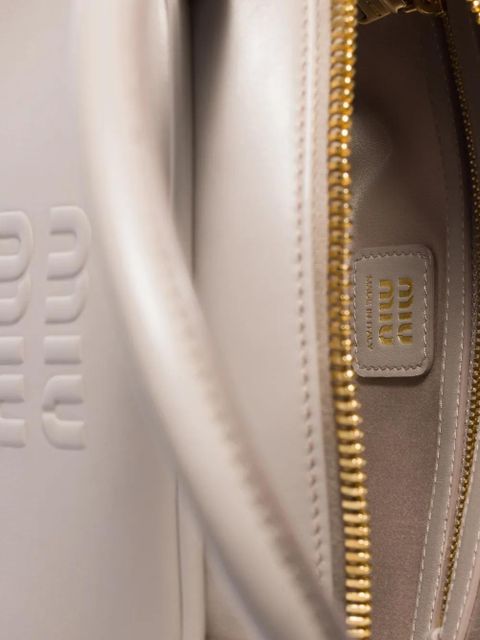 Miu Miu Beau leather shoulder bag - Grey