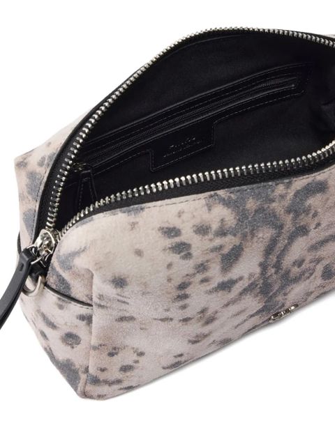 PINKO leopard-print silver shoulder bag - Neutrals